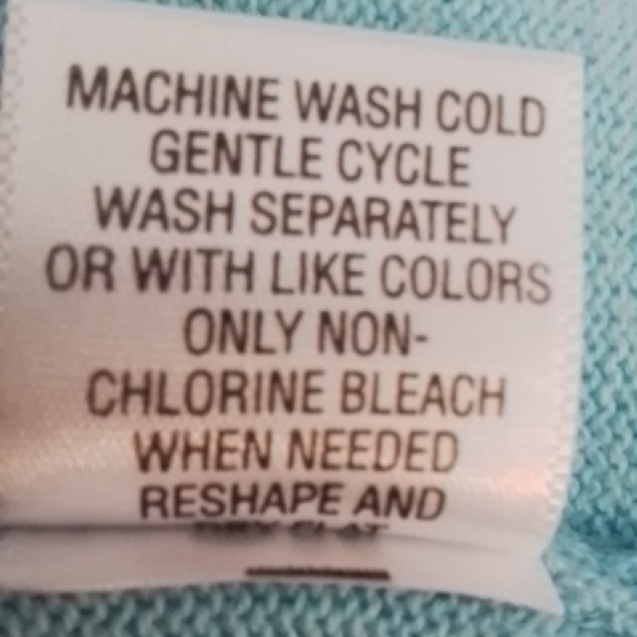 Two Cardigans, Cotton, Green, Aqua, Eddie Bauer & Studio Works. Size Small. - Picture 10 of 16